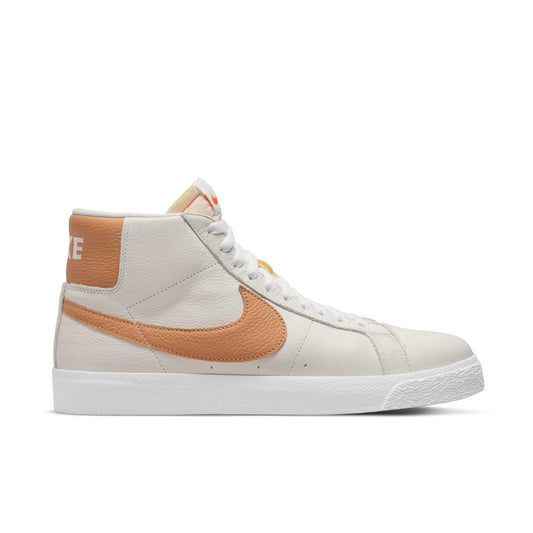 Nike SB Zoom Blazer Mid ISO, white/lt cognac-white-white - Tiki Room Skateboards - 1