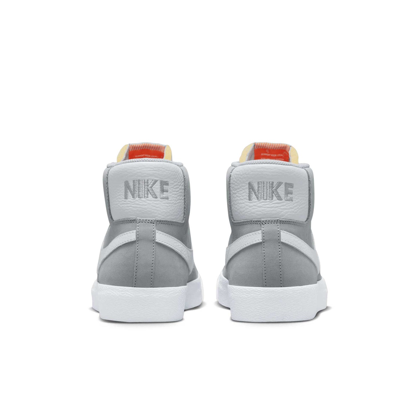 Nike SB Zoom Blazer Mid ISO, wolf grey/white-wolf grey - Tiki Room Skateboards - 4
