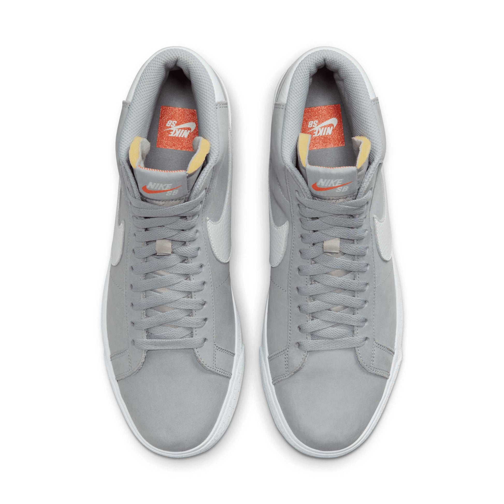 Nike SB Zoom Blazer Mid ISO, wolf grey/white-wolf grey - Tiki Room Skateboards - 3