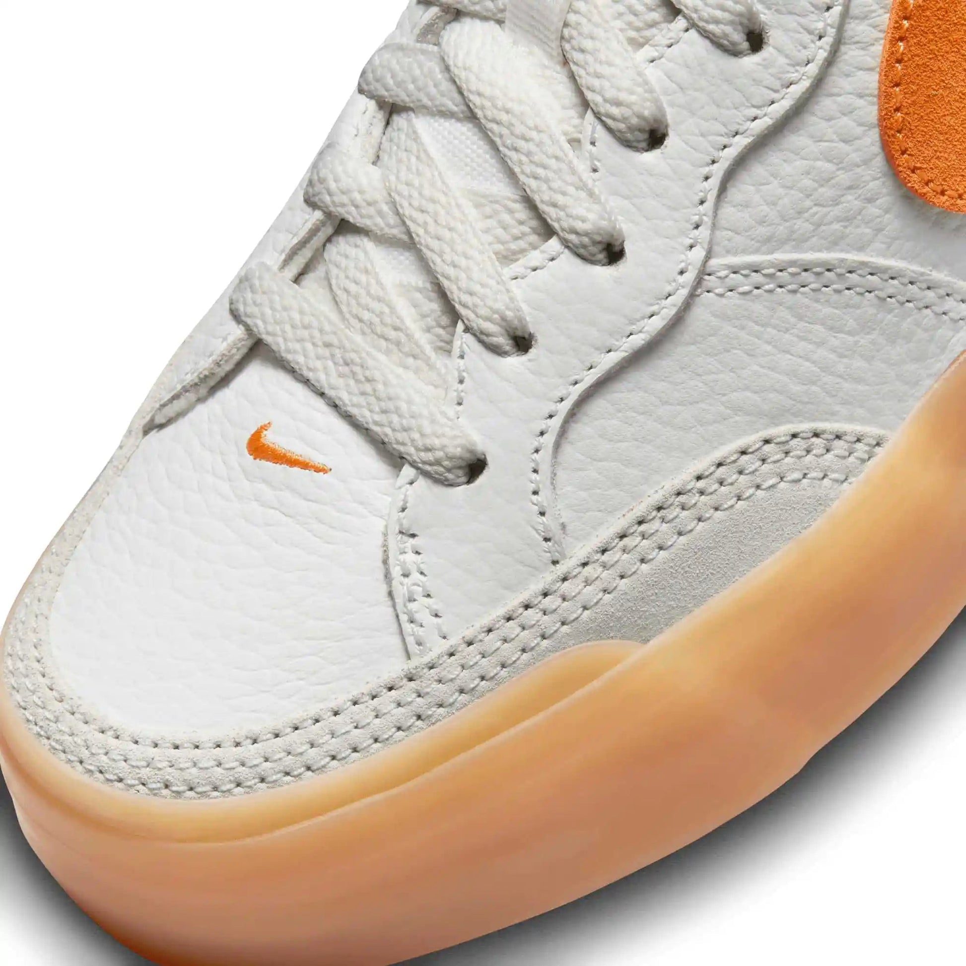 Nike SB Zoom Pogo Plus Premium, summit white/bright mandarin - Tiki Room Skateboards - 11