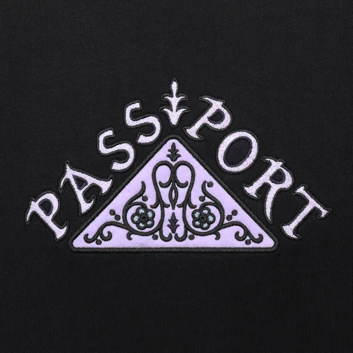 Passport Manuscript Tee, black - Tiki Room Skateboards - 2