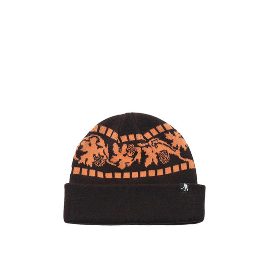 Passport Vine Beanie, brown /orange - Tiki Room Skateboards - 1