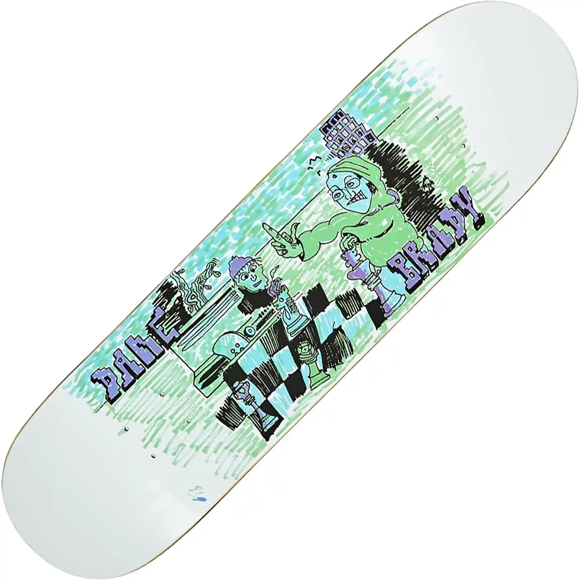 Polar Dane Brady Checkmate Deck (8.0") - Tiki Room Skateboards - 1