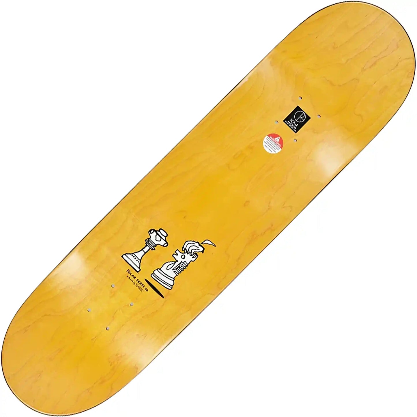 Polar Dane Brady Checkmate Deck (8.0") - Tiki Room Skateboards - 2