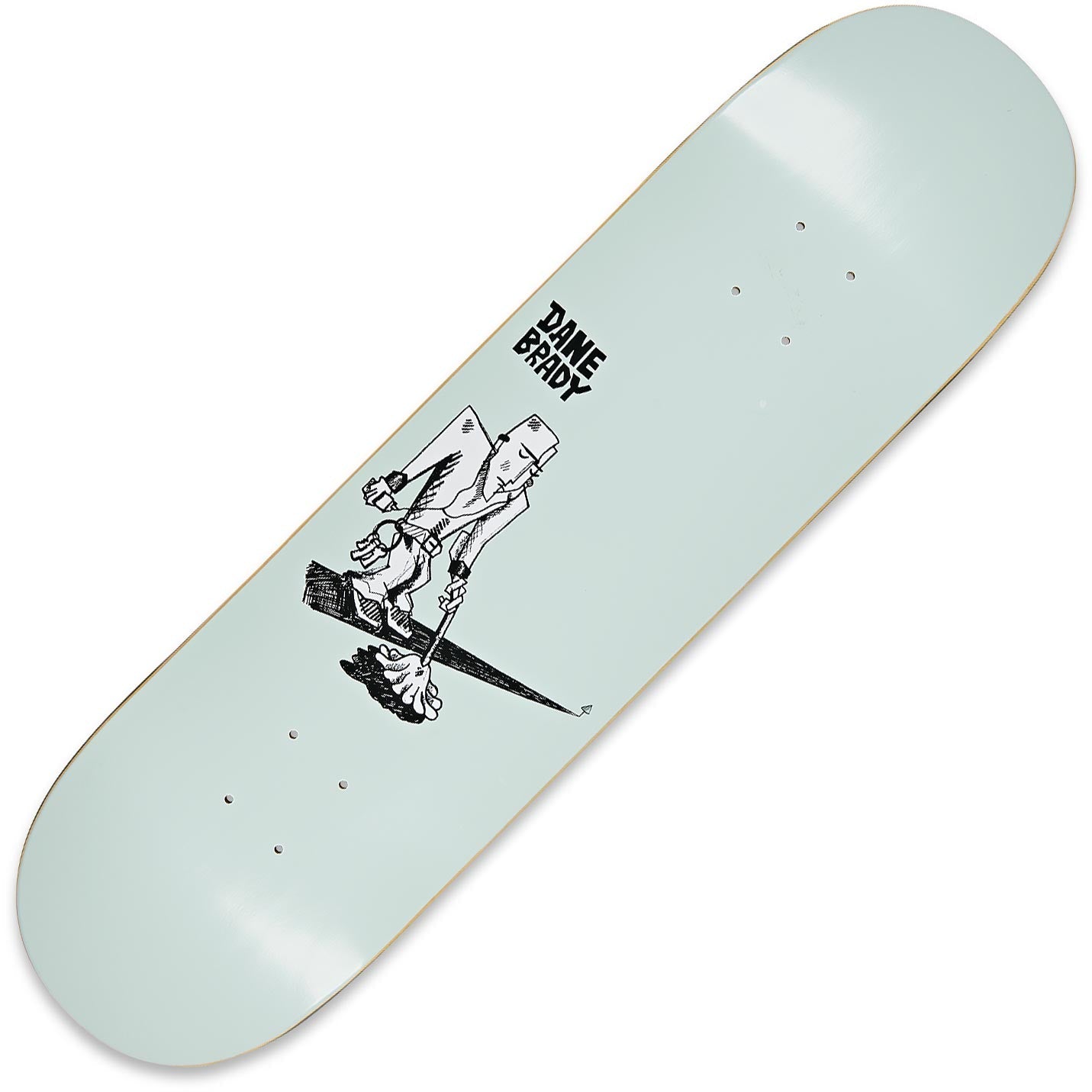 Polar Dane Brady Mopping Green Deck 8.375" - Tiki Room Skateboards - 1