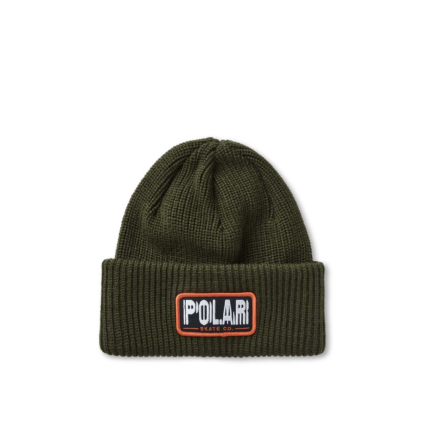 Polar Earthquake Merino Beanie Hat, army green - Tiki Room Skateboards - 1