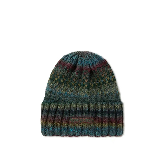 Polar Multi Beanie, blue / wine / green