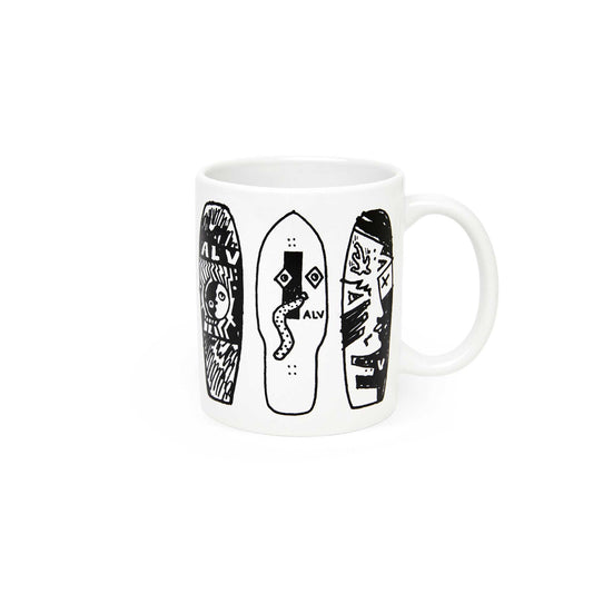 Polar Prototypes Mug, white/black - Tiki Room Skateboards - 1