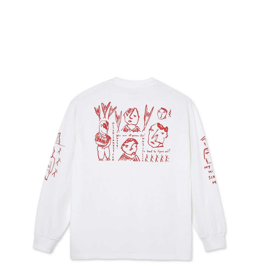 Polar Seen Better Days Longsleeve, white - Tiki Room Skateboards - 1