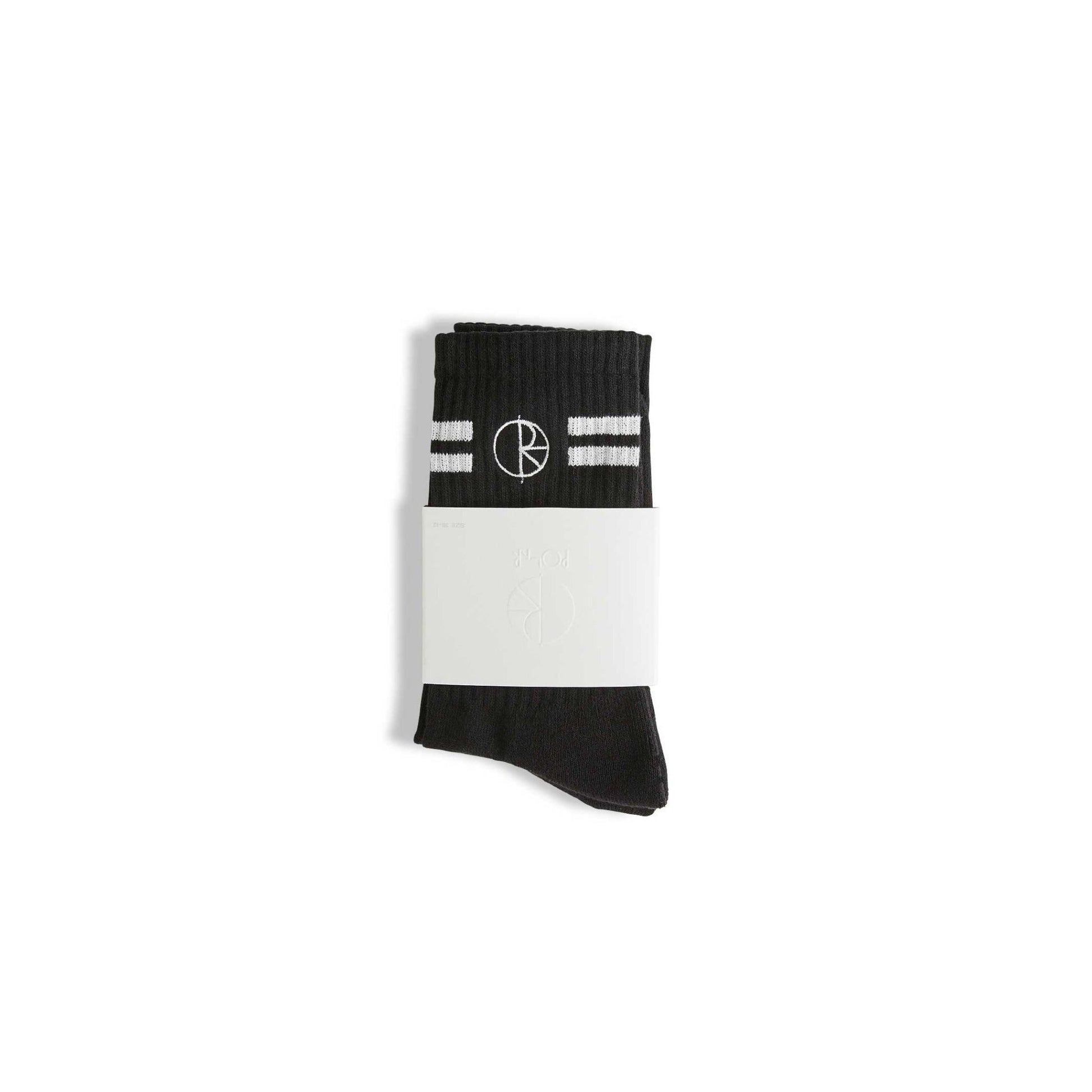 Polar Stroke Logo Socks, black - Tiki Room Skateboards - 2