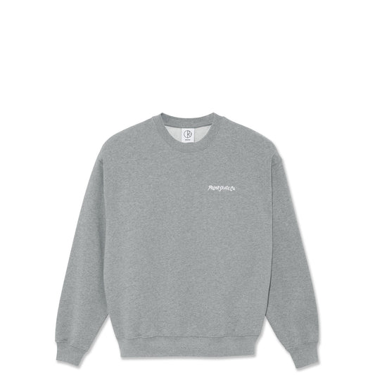 Polar Surf Logo Crewneck, heather grey - Tiki Room Skateboards - 1