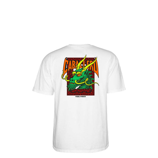 Powell-Peralta Cab Street Dragon Tee, white - Tiki Room Skateboards - 1