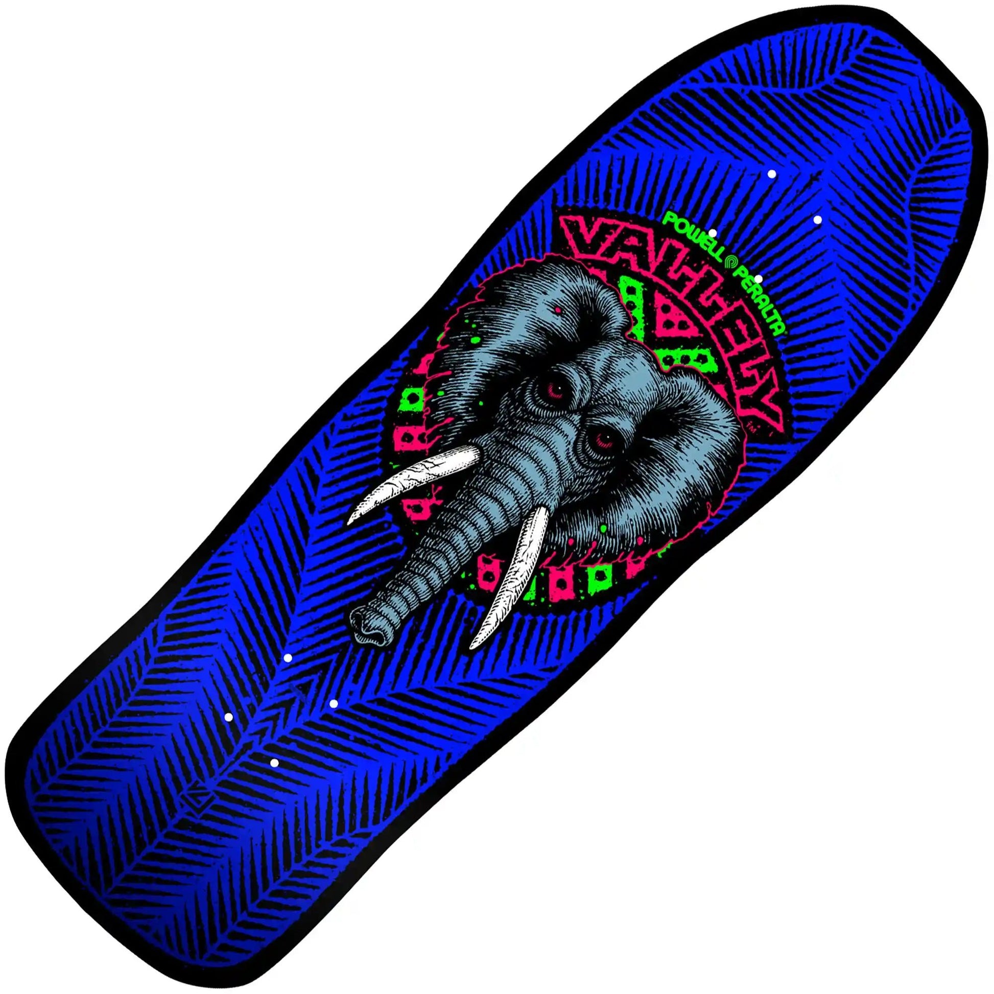 Powell-Peralta Vallely Elephant Blacklight Deck (10") - Tiki Room Skateboards - 1