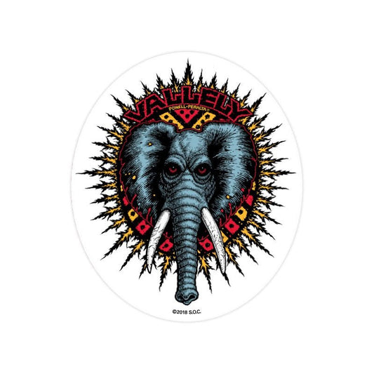 Powell Peralta Vallely Elephant sticker - Tiki Room Skateboards - 1