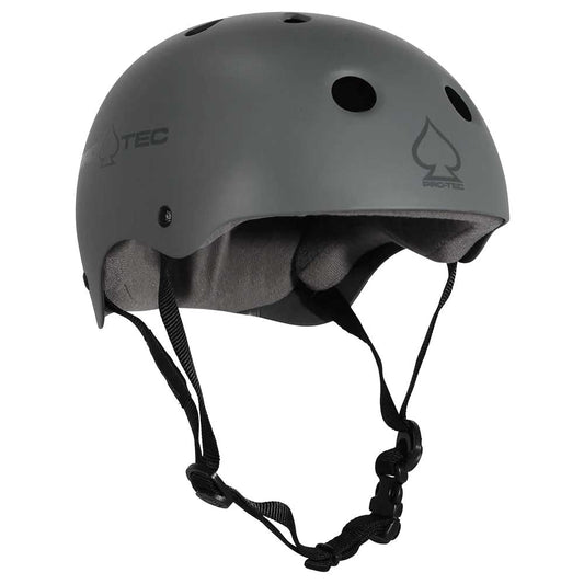 Pro-Tec Classic Skate Helmet, matte grey - Tiki Room Skateboards - 1