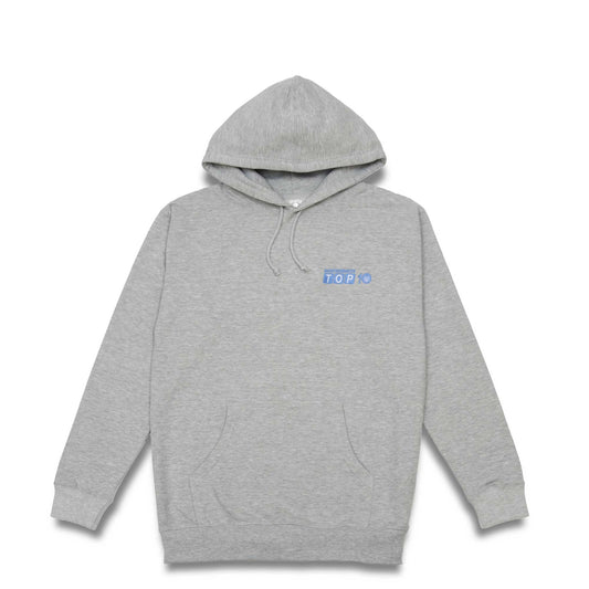 Quarter Snacks Top 10 Hoody, grey - Tiki Room Skateboards - 1