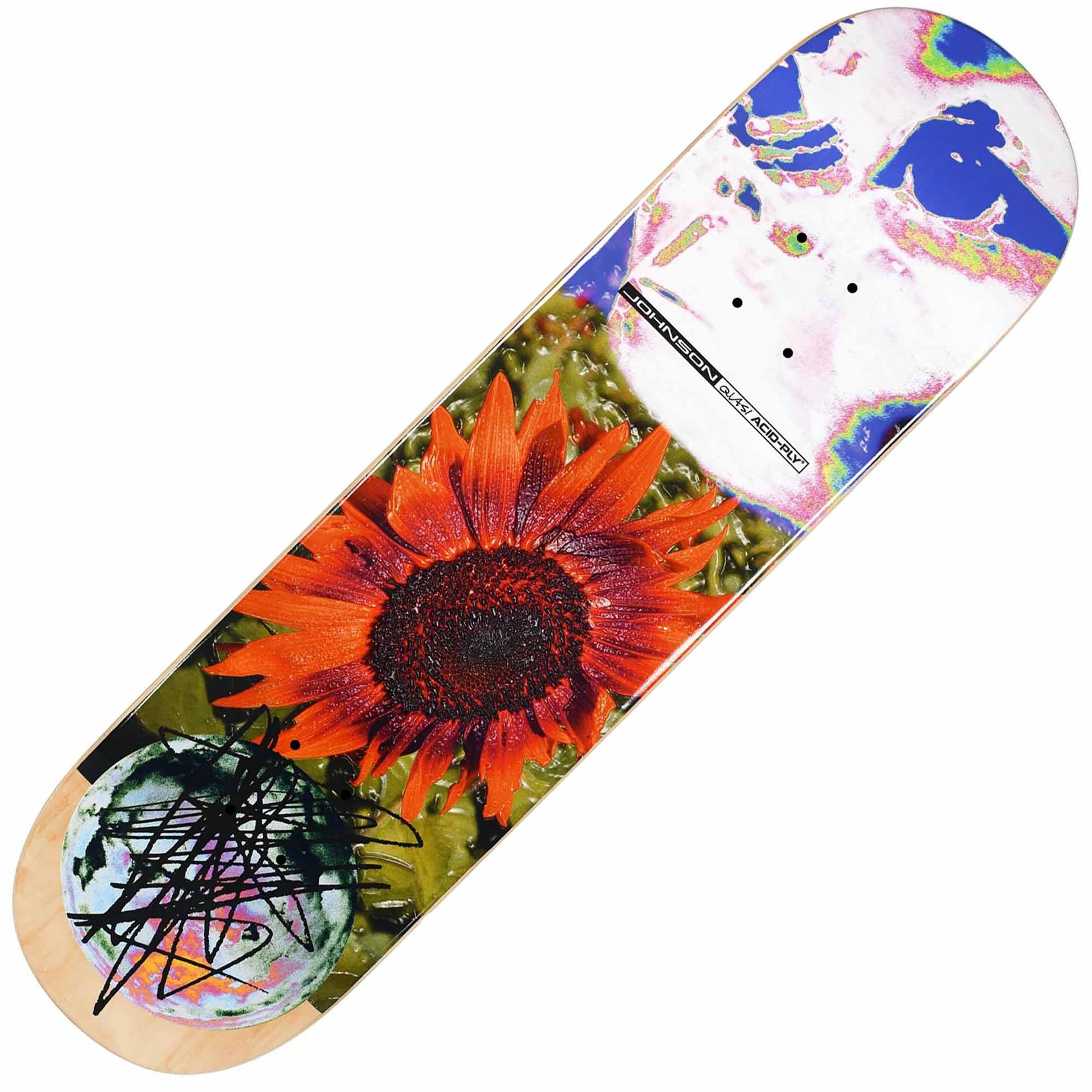 Quasi Johnson 'Acid-Ply 2' Deck (8.25") - Tiki Room Skateboards - 1