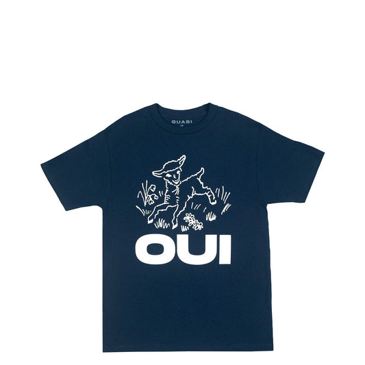 Quasi Oui Tee, navy - Tiki Room Skateboards - 1