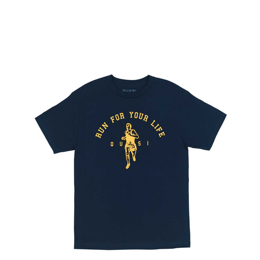 Quasi Run Tee, navy - Tiki Room Skateboards - 1