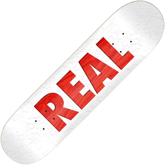 Real Bold Series deck (8.5", white) - Tiki Room Skateboards - 1