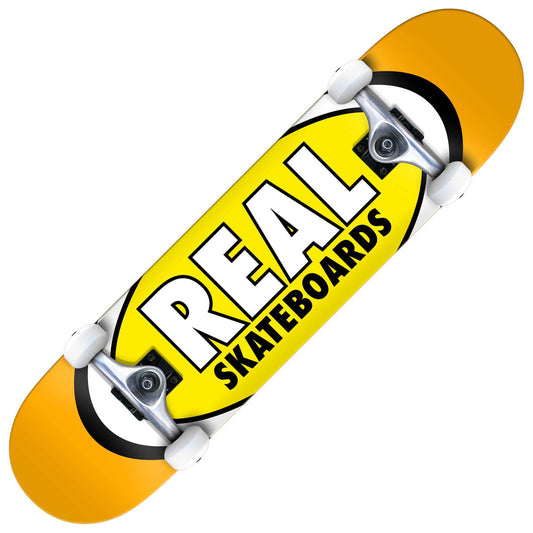 Real Classic Oval Yellow Sm Complete (7.5) - Tiki Room Skateboards - 1