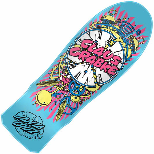 Santa Cruz Grabke Exploding Clock Reissue Deck (10”x30") - Tiki Room Skateboards - 1