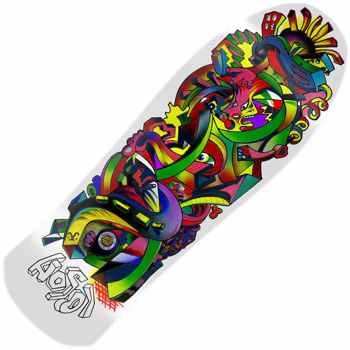 Santa Cruz Hosoi Picasso Reissue Deck (10.26" X 30.42") - Tiki Room Skateboards - 1