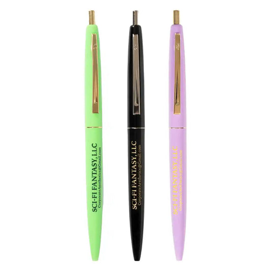 Sci-Fi Fantasy 3 Pack Click Pens, purple/green/black - Tiki Room Skateboards - 1
