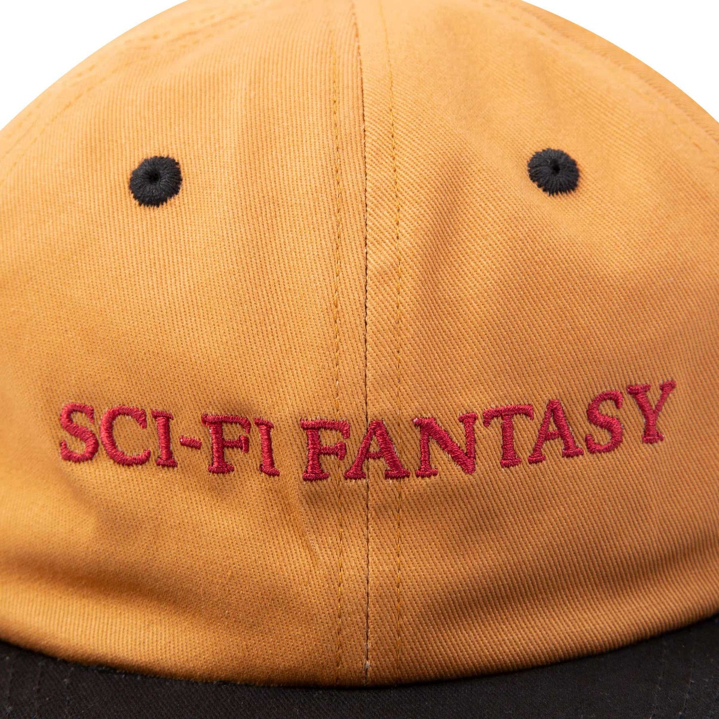 Sci-Fi Fantasy Flat Logo Hat, brown/black - Tiki Room Skateboards - 2