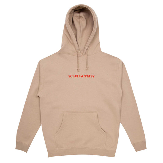 Sci-Fi Fantasy Logo Hoodie, sandstone - Tiki Room Skateboards - 1
