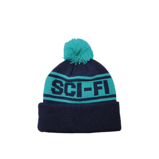 Sci-Fi Fantasy Sci-Fi Pom Beanie, navy/jade