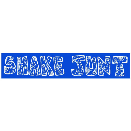 Shake Junt Lotties sticker, blue/white - Tiki Room Skateboards - 1