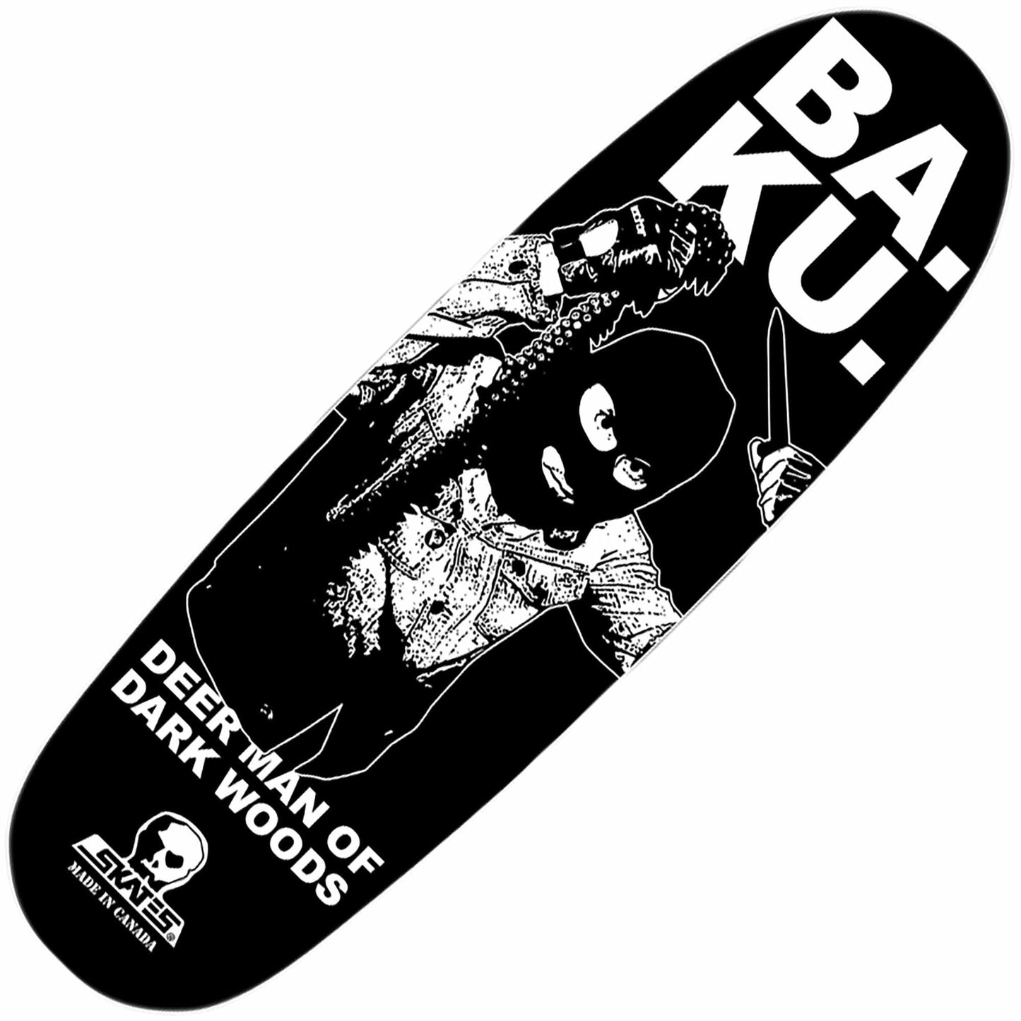 Skull Skates BA. KU. DMODW Damned Jacket Football Deck (10”) - Tiki Room Skateboards - 1