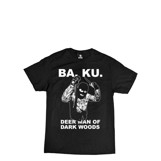 Skull Skates BA. KU. DMODW Damned Jacket Logo T-Shirt, black - Tiki Room Skateboards - 1