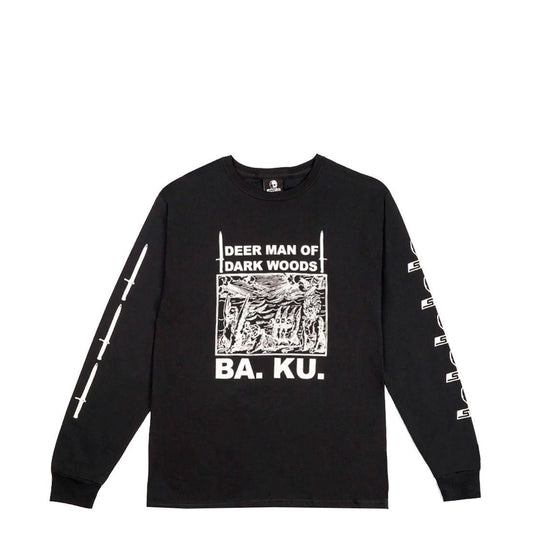Skull Skates BA.KU. DMODW Long Sleeve Tee, black - Tiki Room Skateboards - 1