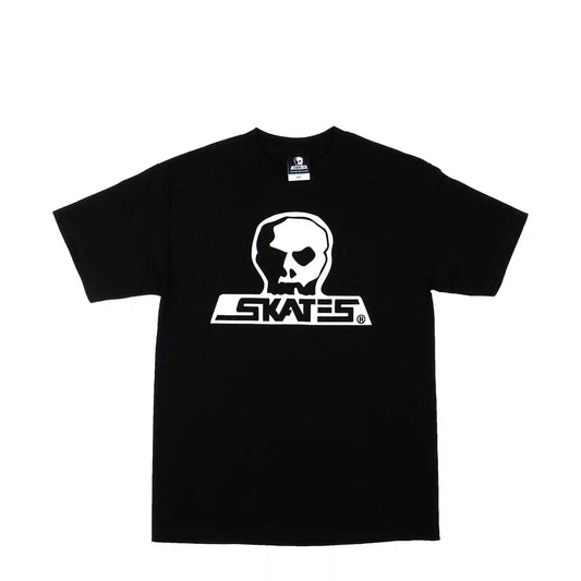 Skull Skates Burbs Logo Tee, black - Tiki Room Skateboards - 1