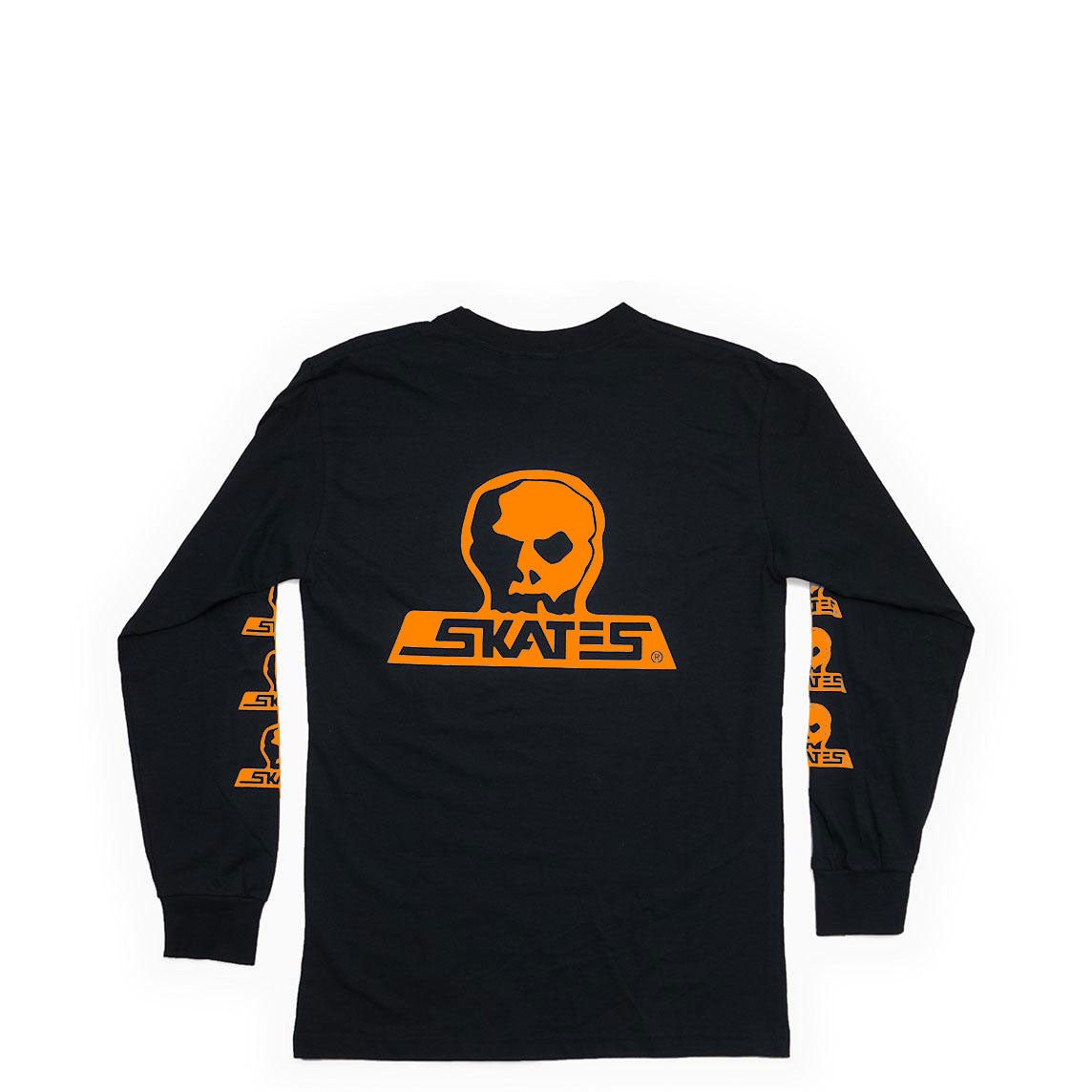 Skull Skates Longsleeve Logo Tee, black sunset - Tiki Room Skateboards - 2
