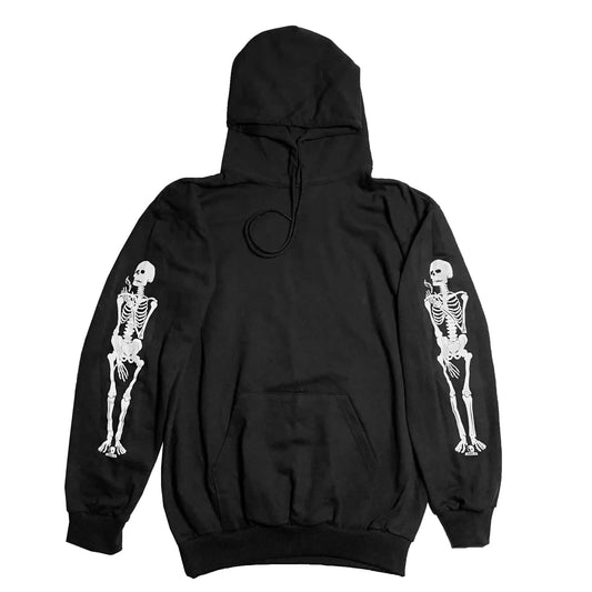 Skull Skates Skeleton Hoody, black - Tiki Room Skateboards - 1