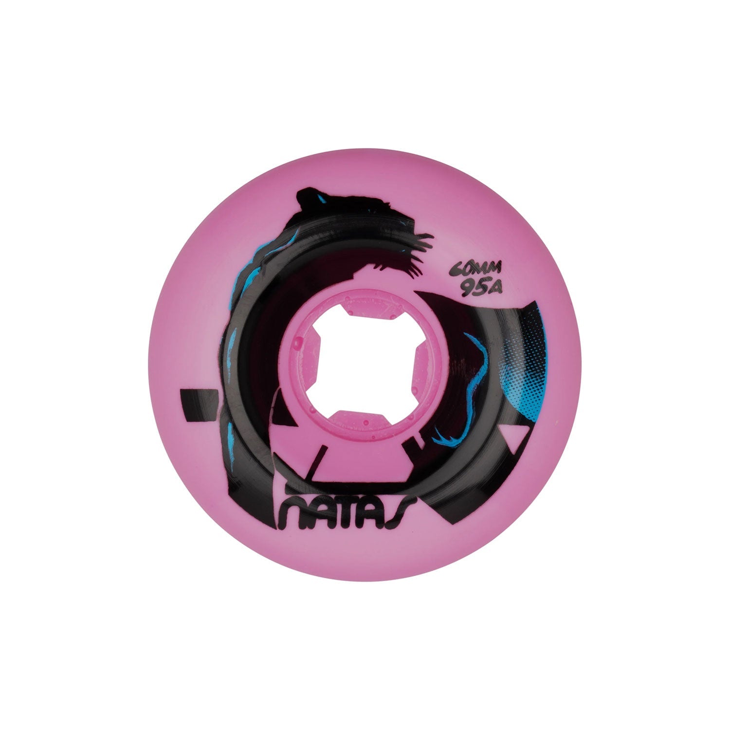 Slime Balls Natas Kaupas Panther Vomits Pink Wheels 95A , pink (60mm) - Tiki Room Skateboards - 2
