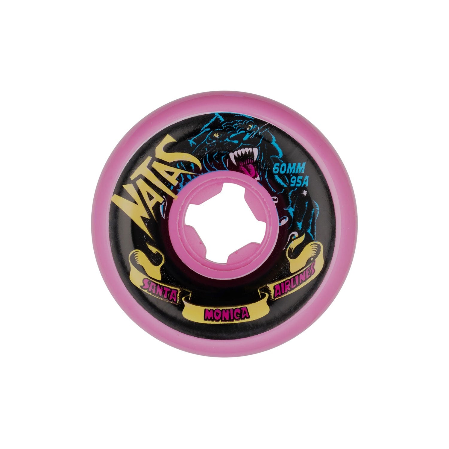 Slime Balls Natas Kaupas Panther Vomits Pink Wheels 95A , pink (60mm) - Tiki Room Skateboards - 1
