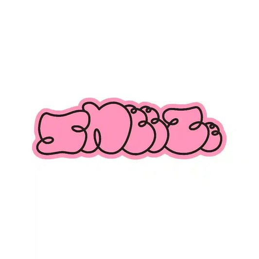 Sneeze Logo Sticker, pink - Tiki Room Skateboards - 1