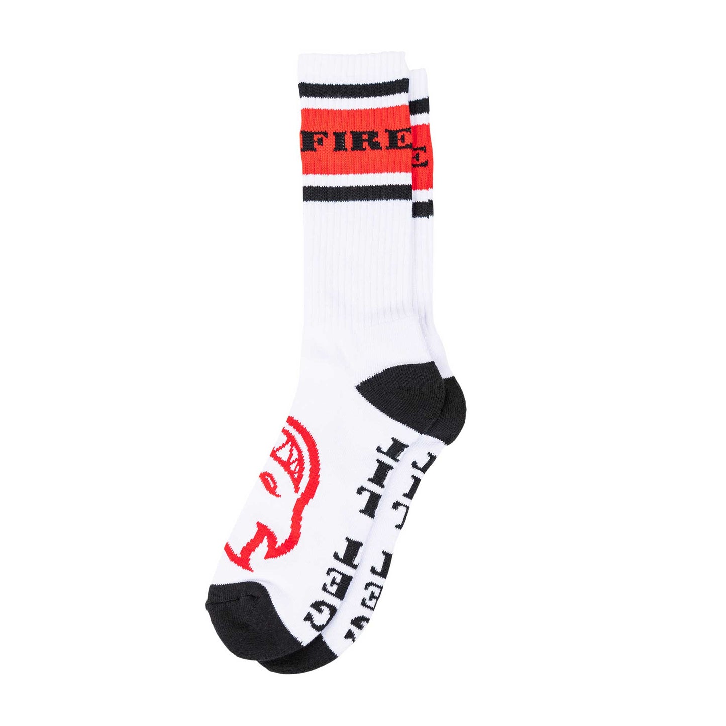 Spitfire Classic 87' Bighead Sock, white/black/red - Tiki Room Skateboards - 1