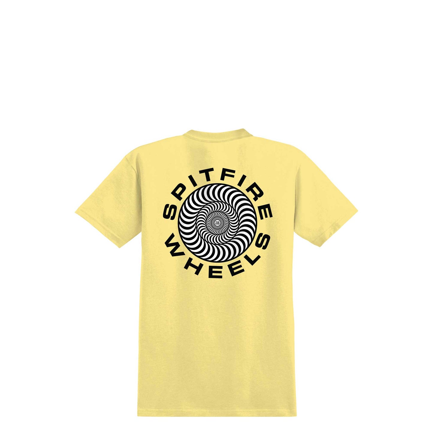 Spitfire Classic 87' Swirl S/S T-Shirt, banana w/ black & white prints - Tiki Room Skateboards - 1