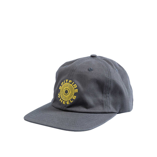 Spitfire Classic '87 Swirl Strapback Hat, charcoal/gold - Tiki Room Skateboards - 1