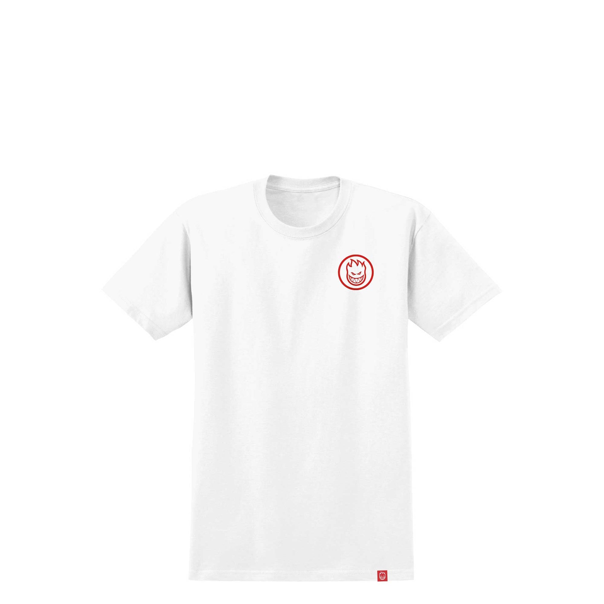 Spitfire Classic Swirl S/S T-Shirt, white w/ red prints - Tiki Room Skateboards - 2