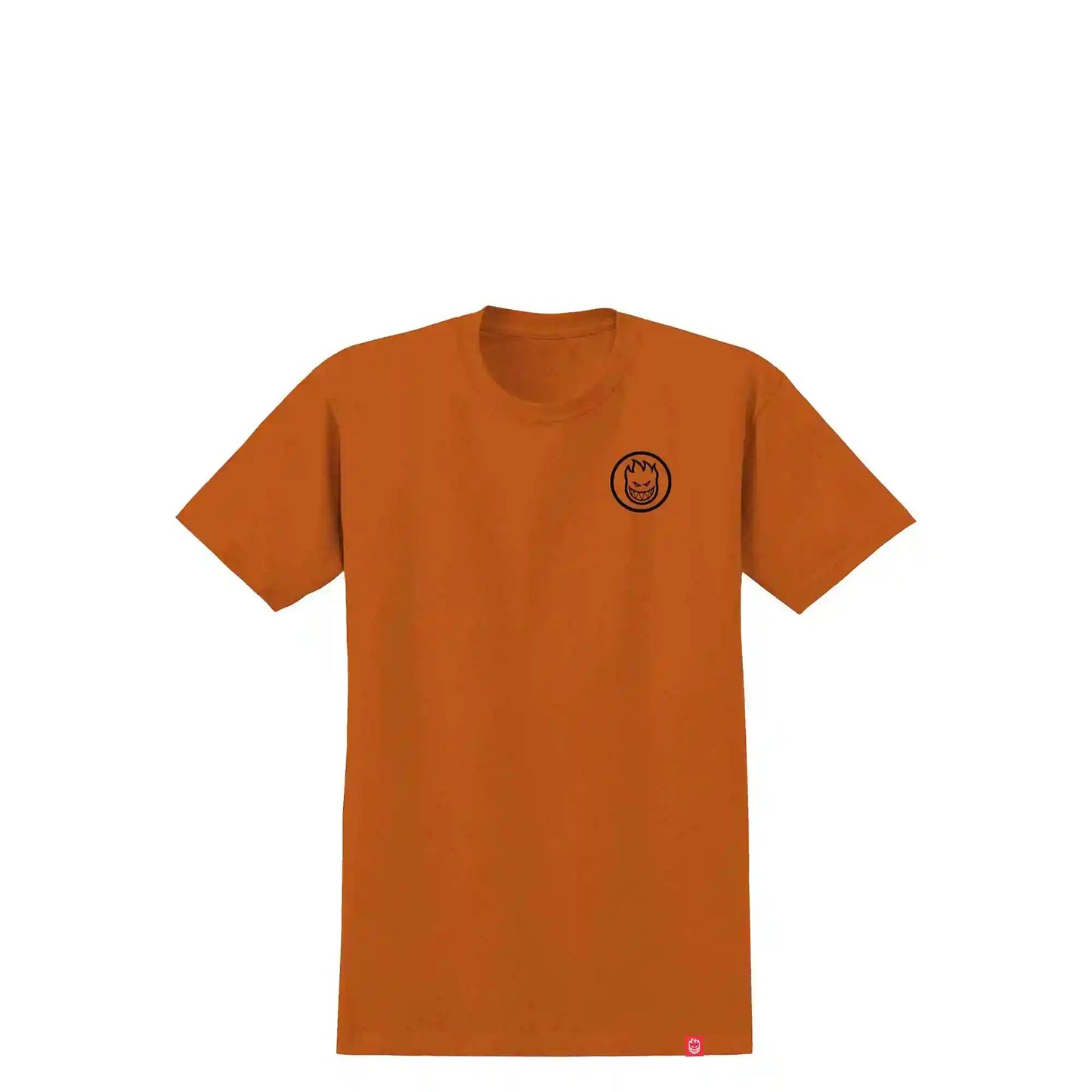 Spitfire Classic Swirl T-Shirt, t. orange w black prints - Tiki Room Skateboards - 2