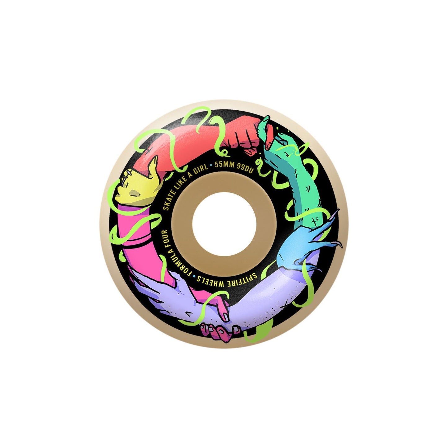 Spitfire F4 99 Skate Like A Girl Classic Wheels (55mm) - Tiki Room Skateboards - 1