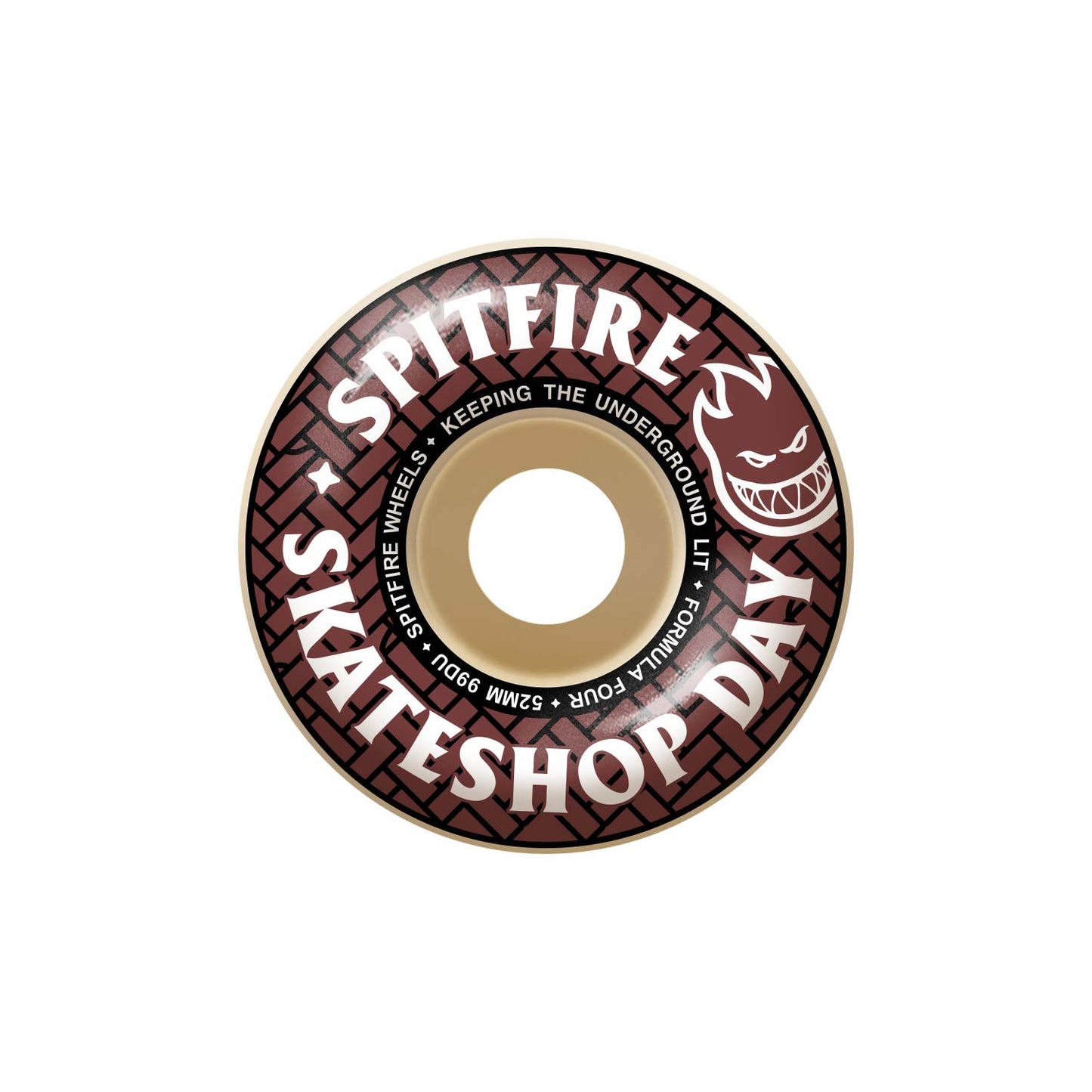 Spitfire Skate Shop Day Formula Four Classic wheel (99A, 52mm) - Tiki Room Skateboards - 1