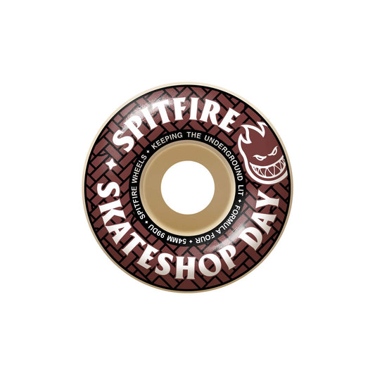 Spitfire Skate Shop Day Formula Four Classic wheel (99A, 54mm) - Tiki Room Skateboards - 1