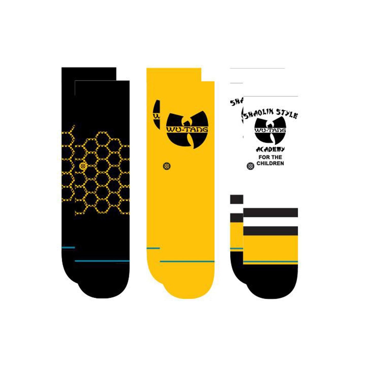 Stance Wu-Tang toddler 3-pack socks (size 1-2) - Tiki Room Skateboards - 1
